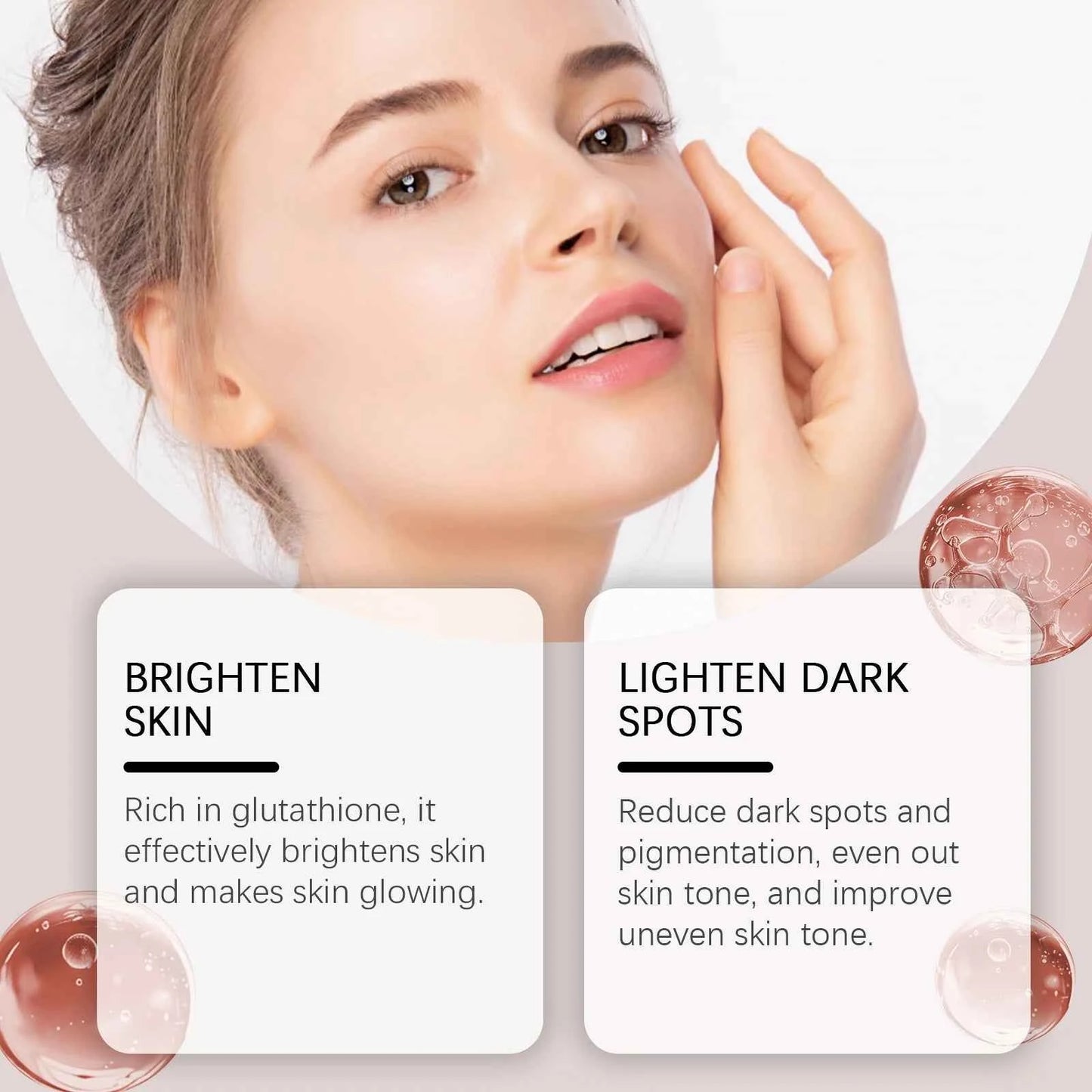 Hoygi 30ml Glutathione Facial Serum Brightening Skin Rejuvenation Moisturize Nourish Improve Skin Elasticity Firming Face Serum