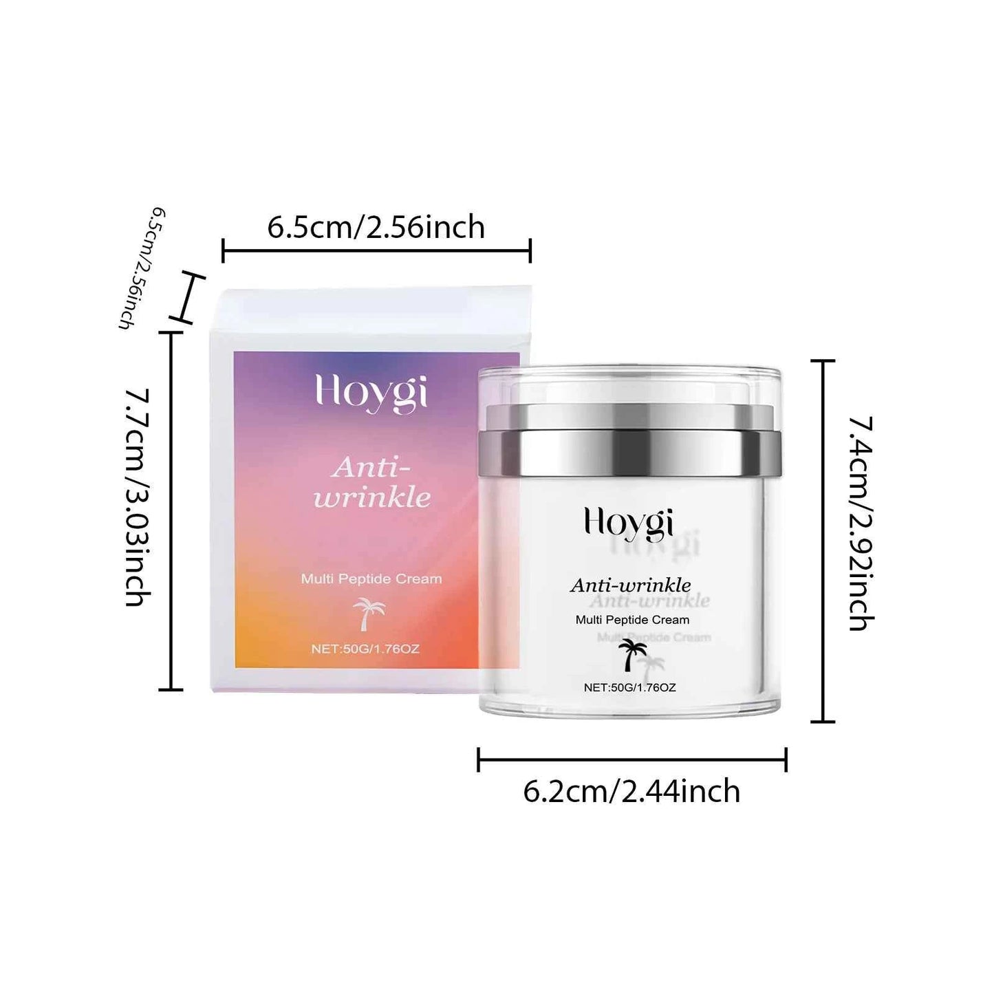 Hoygi 50g Moisturizing Face Cream Smoothing Remove Wrinkles Firming Improve Skin Elasticity Lifting Brightening Face Cream