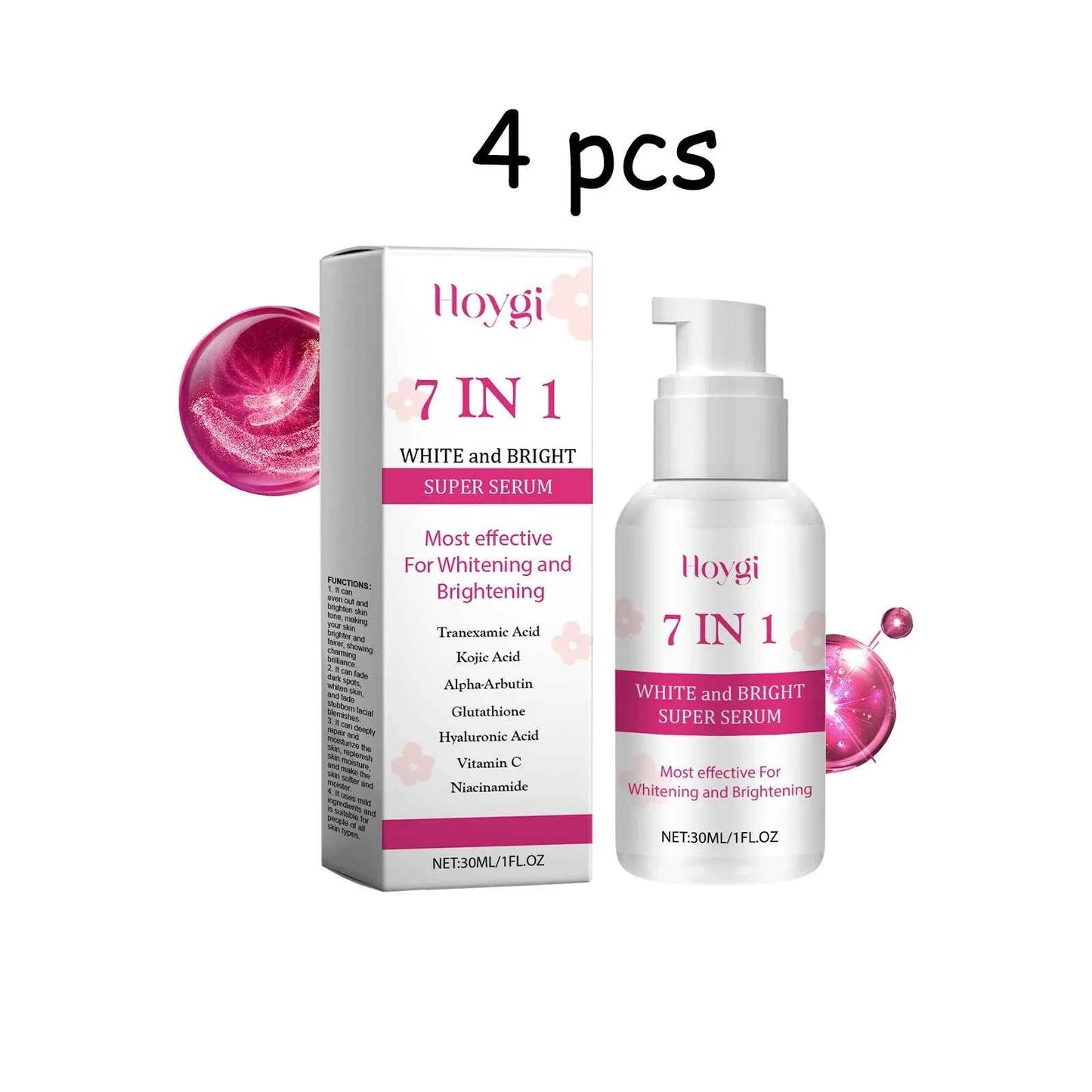 Hoygi Centella Face Skin Care Serum Brightening Skin Tone Reduce Spot and Dullness Smoothing Relief Dryness Hydrating Face Serum