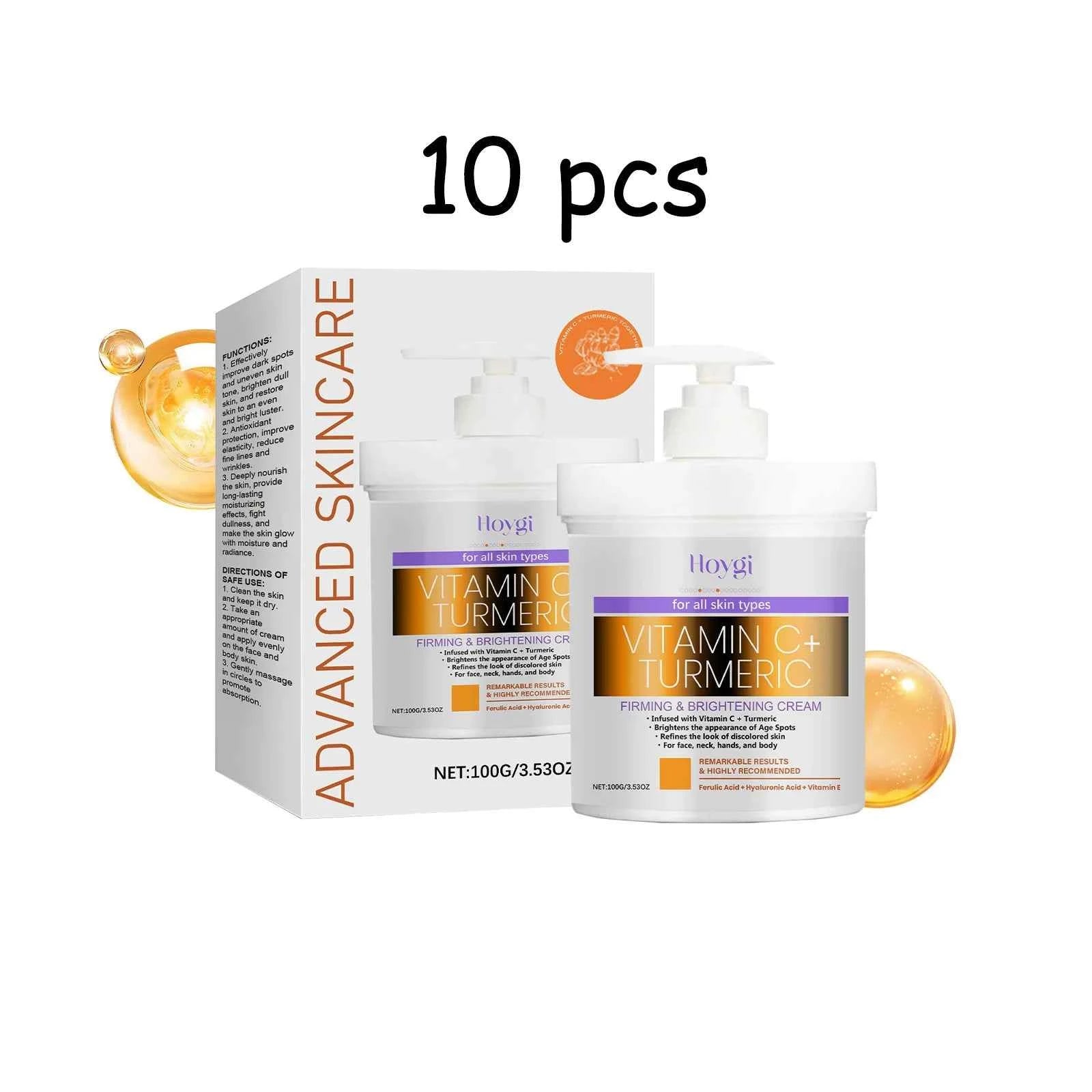 Hoygi Turmeric Body Skin Lotion Moisturizing Improve Skin Elasiticty Reduce Roughness Wrinkle Removal Glowing Skin Lotion