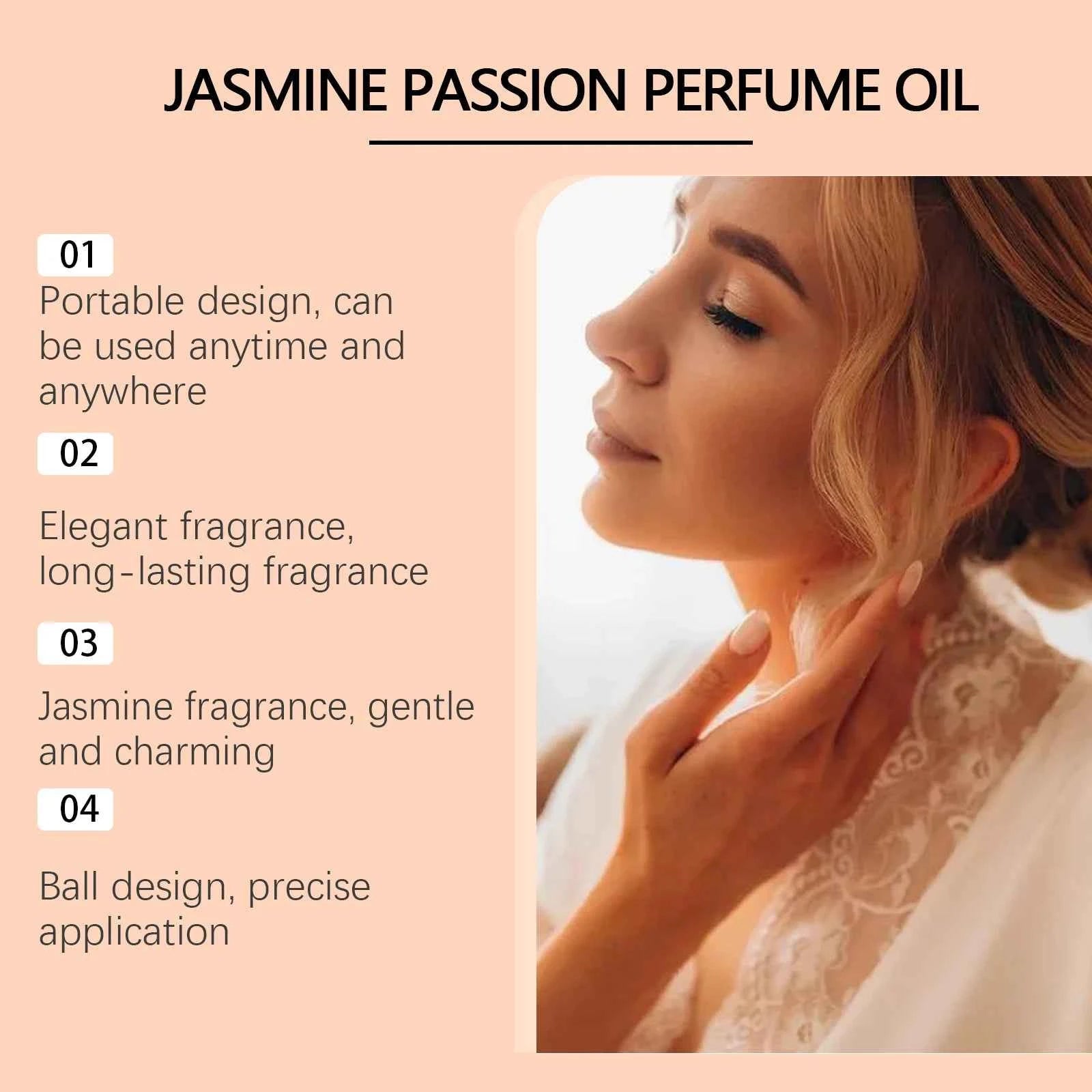 Roxelis Ball Jasmine Perfume Last Fragrance Portable Perfume Charming Charm Perfume Pheromone Fragrance Perfume Charm Fragrance