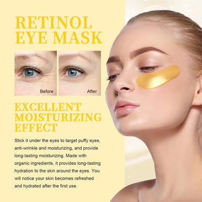 Hoygi Retinol Eyes Mask Moisturizing Remove Dark Circle Fade Fine Line Anti-aging Firming Lifting Smoothing Eye Skin Care Mask