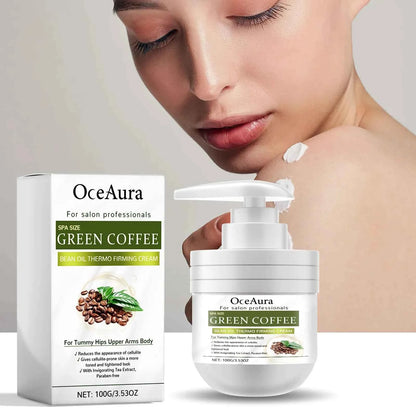 100g Oceaura Green Coffee Soybean Oil Firm Body Cream Shrink Pores Remove Acne Pimples Moisturize Nourish Massage Body Lotion