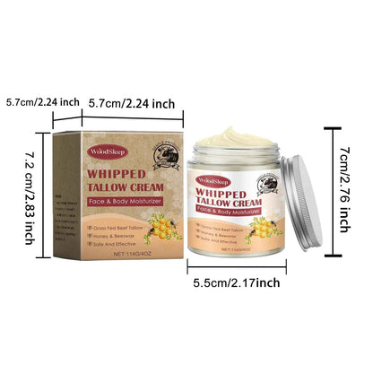 Woodsleep 114g Beef Tallow Nourish Face Cream Moisturizing Refreshing Facial Skin Soothing Hydrate Improve Rough Dry Skin Cream