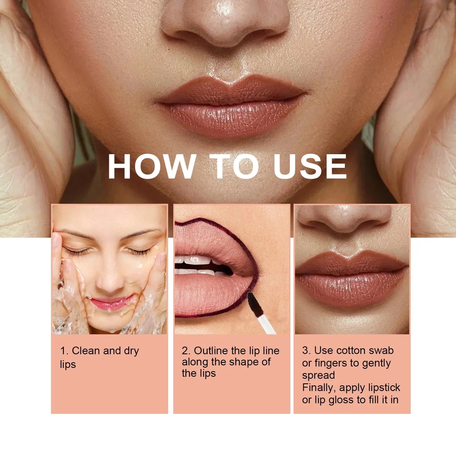 Eelhoe 5ml Peel Off Lip Liner Pen Waterproof Long Lasting Plump Lip Matte Velvet Gloss Nourish Sexy Contour Lips Make Up Pencil - AMULET RING STORE