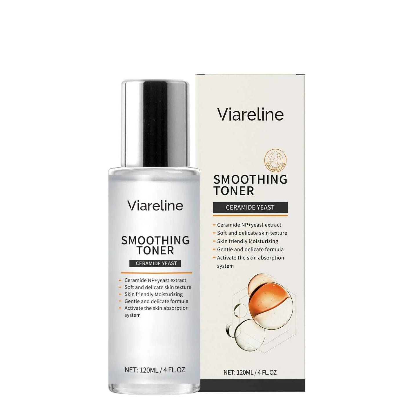 Viareline Moisturizing Facial Serum Set Nicotinamide Hyaluronic Acid Brighten Skin Facial Tighten Reduce Wrinkles Soften Serum