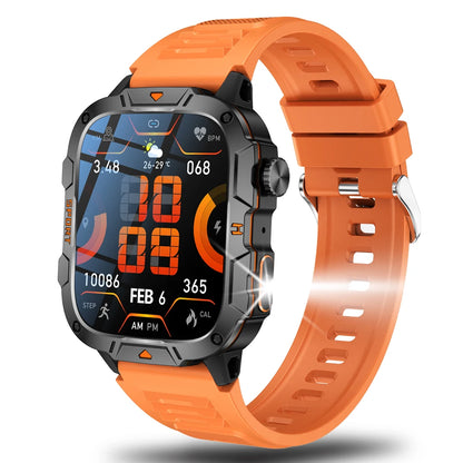 New Full Touch Smart Watch Men For Android Xiaomi Blood Pressure Oxygen Fitness Watch Waterproof LED Flashlight SmartWatch 2024 - AMULET RING STORE