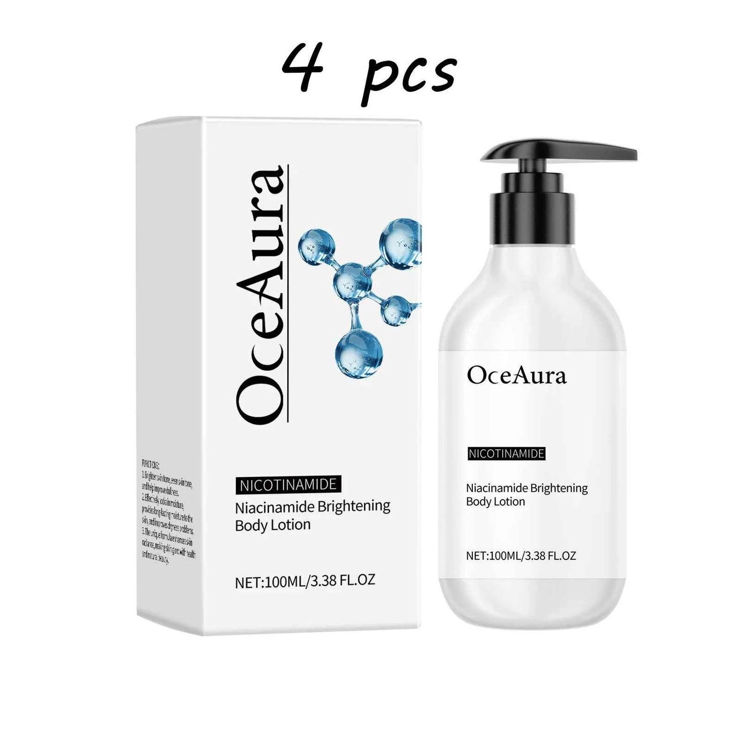 Oceaura Nicotinamide Whitening Skin Lotion Nourishing Moisturizing Fast Absorbed Non-greasy Brightening Tone Skin Care Lotion