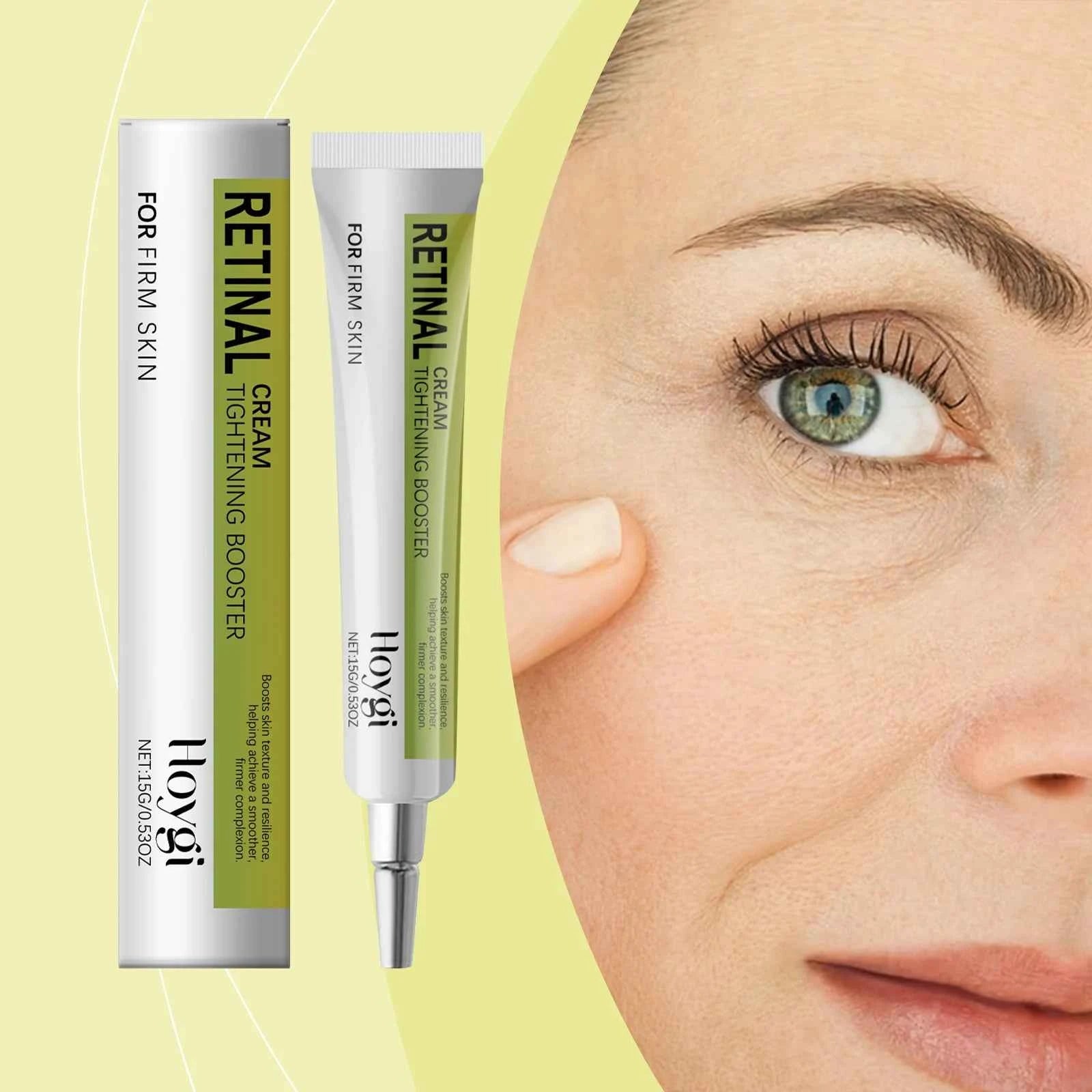 Hoygi 15g Retinol Eye Cream Smoothing Wrinkle Firming Repair Puffiness Moisturizing Eye Remove Dark Circles Eye Bags Care Cream