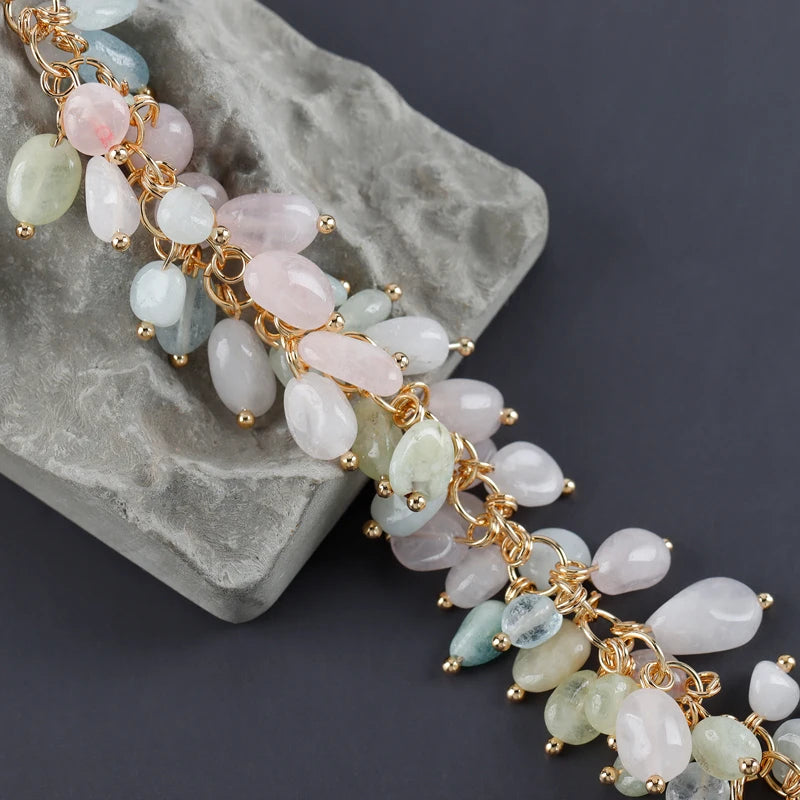 GUFEATHER M987,jewelry accessories,pass REACH,nickel free,18k gold plated,copper,natural stone,diy chain,jewelry making,10cm/lot - AMULET RING STORE