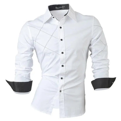 jeansian Spring Autumn Features Shirts Men Casual Shirt New Arrival Long Sleeve Casual Male Shirts K034