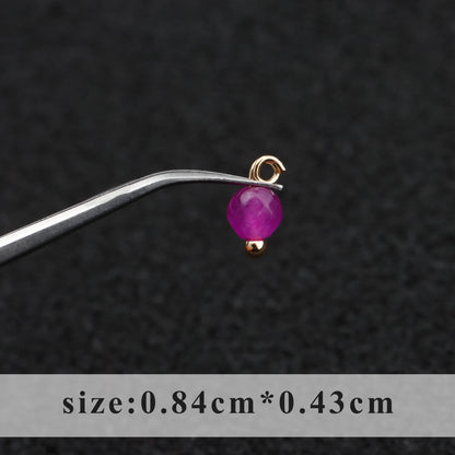 GUFEATHER,50pcs/lot,M899,jewelry accessories,18k gold plated,copper metal,natural stone,hand made,diy earrings,jewelry making - AMULET RING STORE