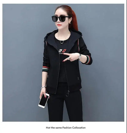 3pcs Autumn Women's Clothing Sets Long Sleeve Tops+pants Outfits Casual Sports Female Clothes Sets 2022