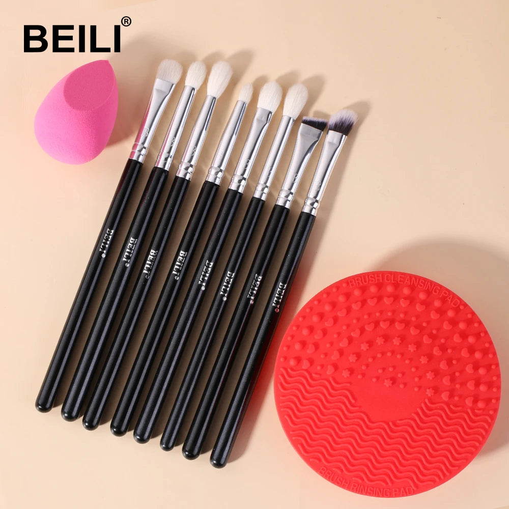 BEILI Ultra Thin Eyebrow Makeup Brush Set For Professional Eyeliner Eyelash Concealer Detail Brushes Make up Beauty Product - AMULET RING STORE