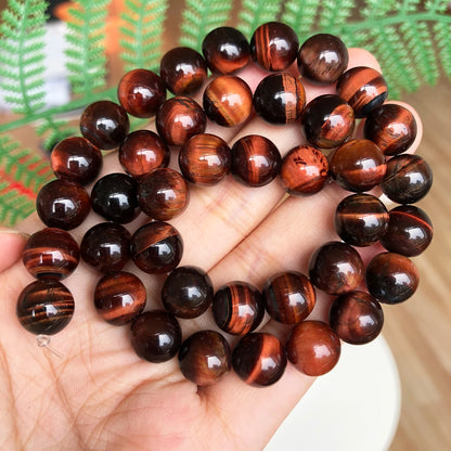 Natural Stone Multicolor Tiger Eye Round Loose Beads For Jewelry Making 4 6 8 10 12 14mm DIY Bracelet Accessories 15'' Strands - AMULET RING STORE