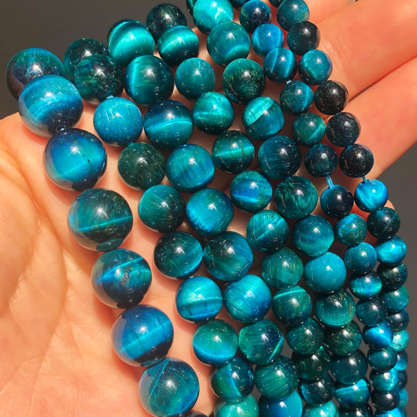 Natural Stone Multicolor Tiger Eye Round Loose Beads For Jewelry Making 4 6 8 10 12 14mm DIY Bracelet Accessories 15'' Strands - AMULET RING STORE