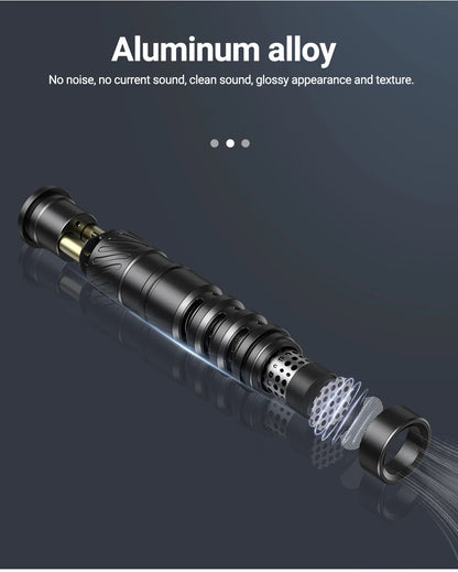 MAMEN Professional Shotgun Microphone Vlog Podcast Microfone Cardioid Pickup for Canon Nikon Camera Phone Interview Recording