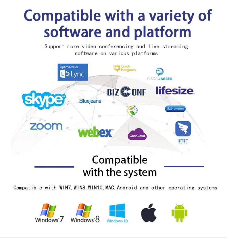 Webcam 2K Full HD 1080P Web Camera Autofocus With Microphone USB Web Cam For PC Computer Mac Laptop Desktop YouTube Webcamera