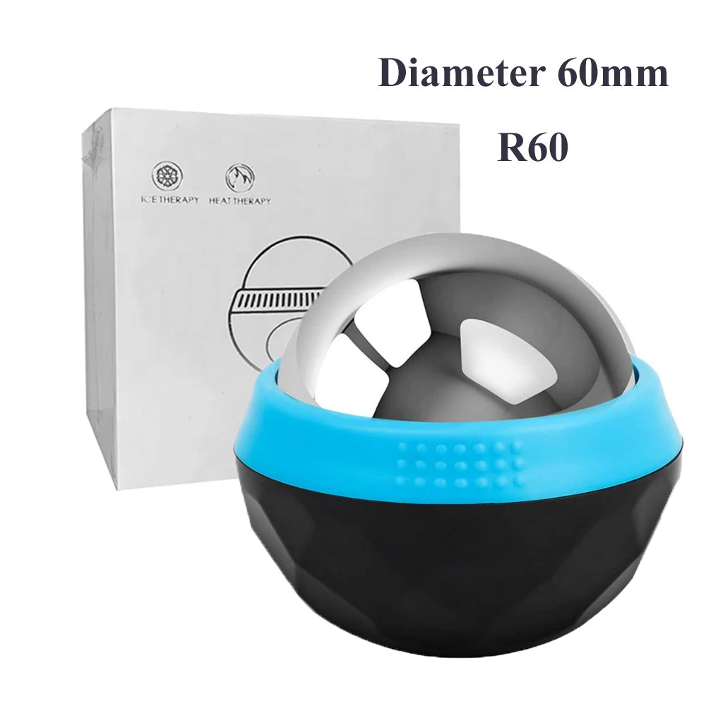 Hot/Cold Massage Roller Ball Stainless Steel Body Therapy Ice Roller Pain Relief  Deep Tissue Massage Balls Body Face Massager