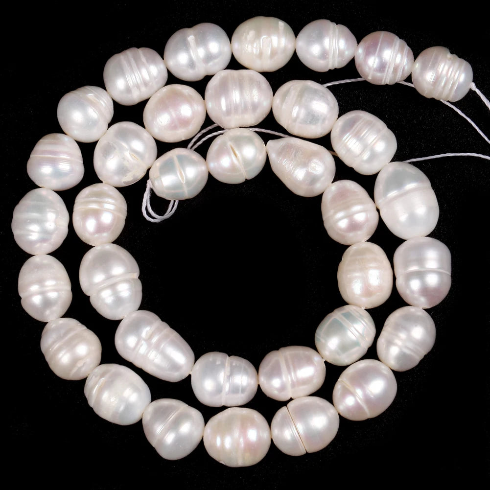 Natural Freshwater Pearl Beads High Quality Irregular Shape Punch Loose Beads for Jewelry Making DIY Necklace Bracelet - AMULET RING STORE