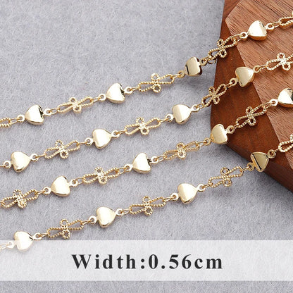 YEGUI C164,jewelry accessories,diy chain,18k gold plated,0.3microns,copper metal,diy bracelet necklace,jewelry making,1m/lot - AMULET RING STORE