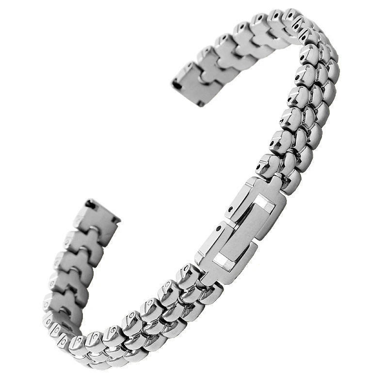 Stainless steel watchband  6mm 8mm 10mm silver golden bracelet Replacement strap for size dial lady's fashion watch Bracelet