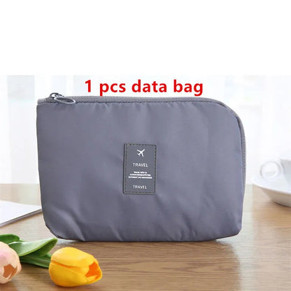 9 Pieces Set Travel Organizer Storage Bags Suitcase Packing Set Storage Cases Portable Luggage Organizer Clothes Shoe Tidy Pouch - AMULET RING STORE