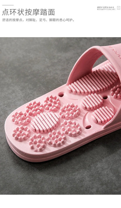 Reflexology Foot Massage Slippers Bath Slippers Tension Relief Acupuncture Feet Massager Household Slipper Foot Health Care - AMULET RING STORE