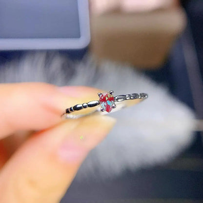 Solid 14K Rose Gold Vintage Alexandrite Engagement Ring