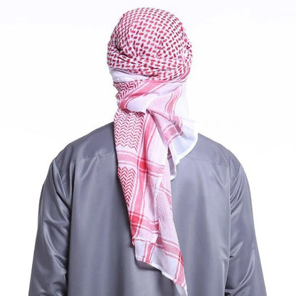 Tactical Shemagh Scarf Arab Keffiyeh Scarf Arabic Cotton Paintball Hunting Camouflage Head Scarf Airsoft Face Mask - AMULET RING STORE