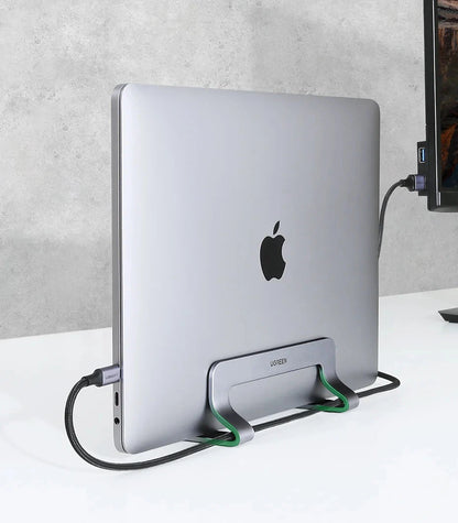 UGREEN Vertical Laptop Stand Holder For MacBook Air Pro Aluminum Foldable Notebook Stand Laptop Support MacBook Pro Tablet Stand - AMULET RING STORE