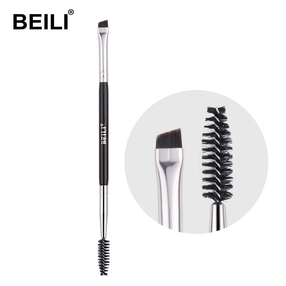 BEILI Ultra Thin Eyebrow Makeup Brush Set For Professional Eyeliner Eyelash Concealer Detail Brushes Make up Beauty Product - AMULET RING STORE