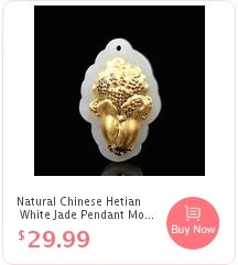 Jade Pendant Amulet Lucky Necklace Natural Gifts Hetian Women Fashion Chinese Chalcedony Jewelry Charm