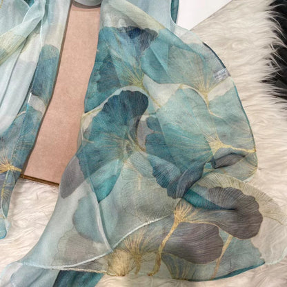 BYSIFA|New Black Pink Peony 100% Silk Shawl Scarf Women Chiffon Long Silk Scarves Cape Summer Foulard Winter Brand Scarves Wraps