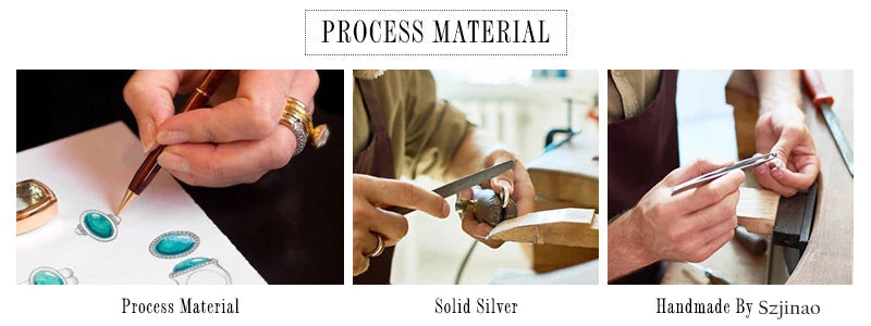 Szjinao Luxury Gold Pendant For Women Real 925 Sterling Silver Shiny Blue Sapphire With Cubic Zirconia Gemstone Fine Jewelery