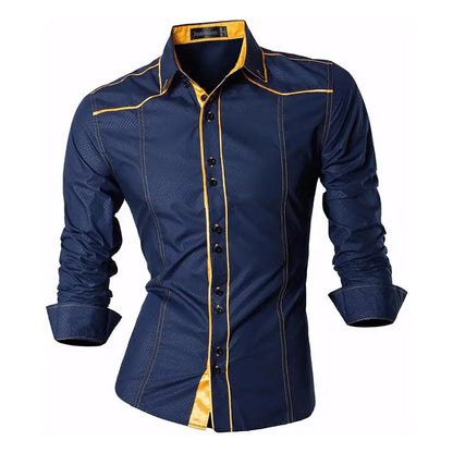 jeansian Spring Autumn Features Shirts Men Casual Shirt New Arrival Long Sleeve Casual Male Shirts K034