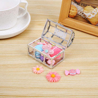 2021 New Vintage Transparent Storage Box Candy Trinket Jewelry Holder Organizer Container - AMULET RING STORE