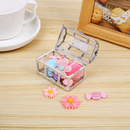 2021 New Vintage Transparent Storage Box Candy Trinket Jewelry Holder Organizer Container - AMULET RING STORE