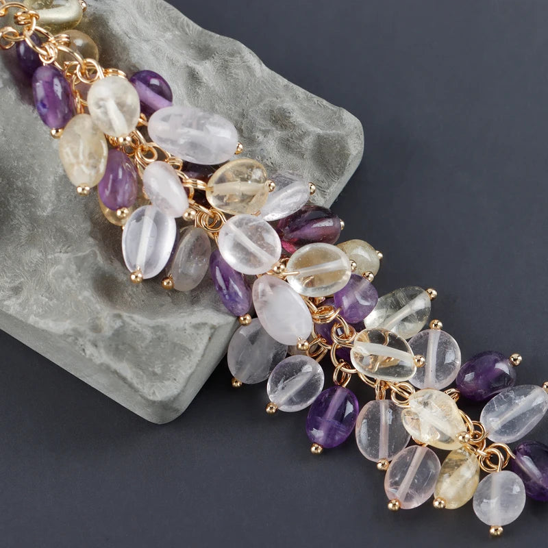 GUFEATHER M987,jewelry accessories,pass REACH,nickel free,18k gold plated,copper,natural stone,diy chain,jewelry making,10cm/lot - AMULET RING STORE