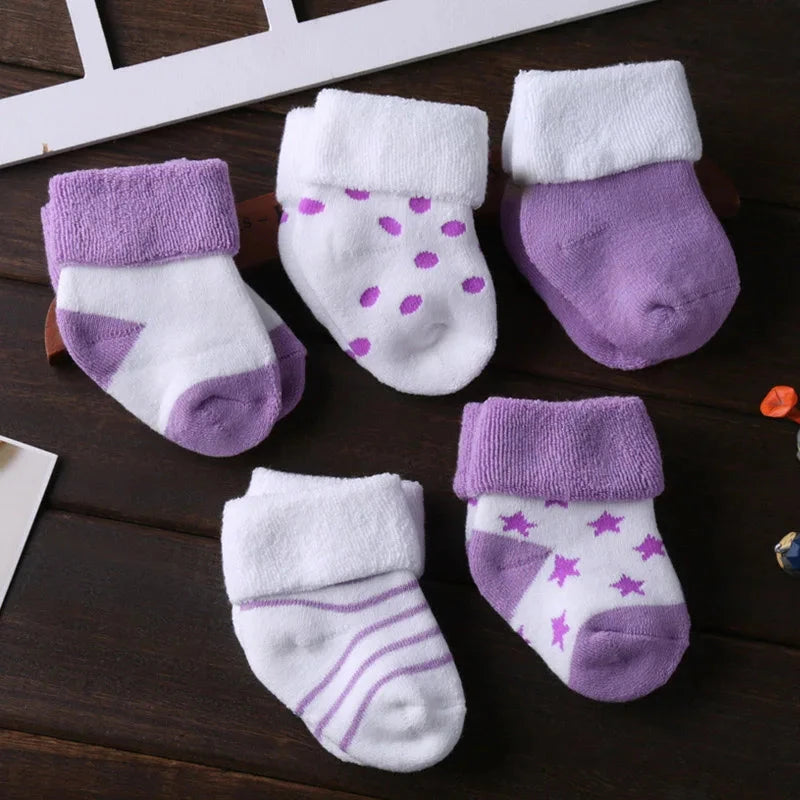 5Pcs/lot Infant Baby Socks Summer Baby Socks for Girls Cotton Newborn Boy Toddler Socks Baby Clothes Accessories - AMULET RING STORE