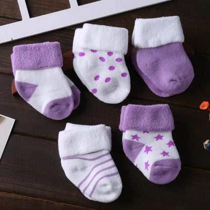 5Pcs/lot Infant Baby Socks Summer Baby Socks for Girls Cotton Newborn Boy Toddler Socks Baby Clothes Accessories - AMULET RING STORE