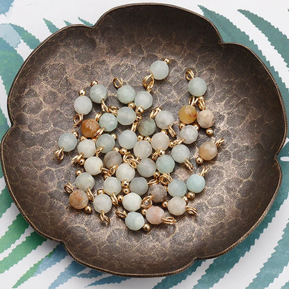 GUFEATHER,50pcs/lot,M899,jewelry accessories,18k gold plated,copper metal,natural stone,hand made,diy earrings,jewelry making - AMULET RING STORE