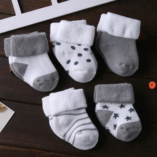 5Pcs/lot Infant Baby Socks Summer Baby Socks for Girls Cotton Newborn Boy Toddler Socks Baby Clothes Accessories - AMULET RING STORE