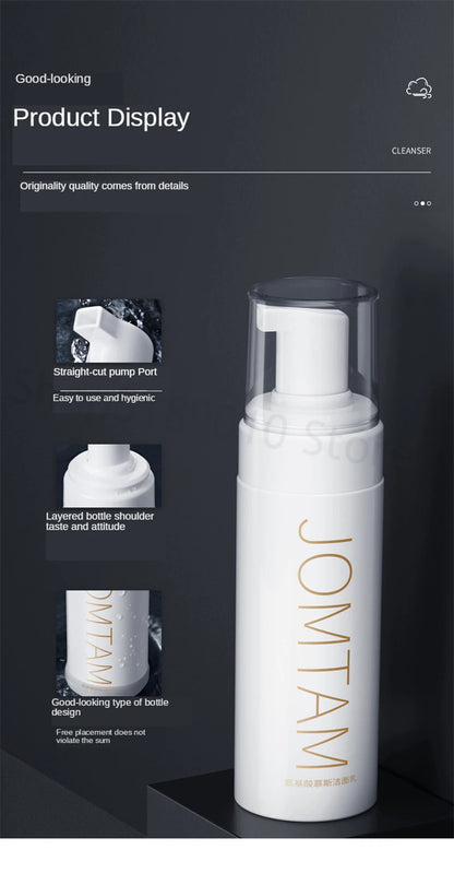Amino Acid Facial Cleanser Face Wash Cleansing Mousse Moisturizing Oil Control Shrink Pores Makeup Remover Creamy Foam Skin Care - AMULET RING STORE