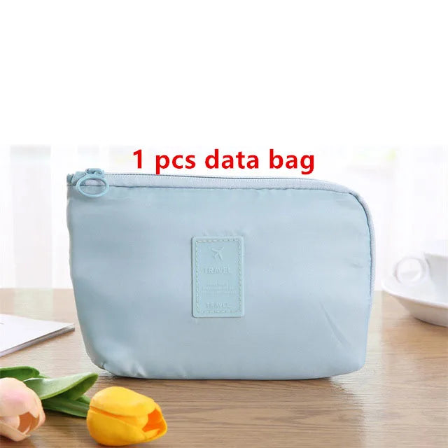 9 Pieces Set Travel Organizer Storage Bags Suitcase Packing Set Storage Cases Portable Luggage Organizer Clothes Shoe Tidy Pouch - AMULET RING STORE