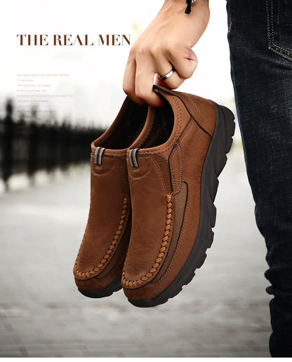 Men Casual Shoes Breathable Loafers Sneakers 2023 New Fashion Comfortable Flat Handmade Retro Leisure Loafers Shoes Men Shoes