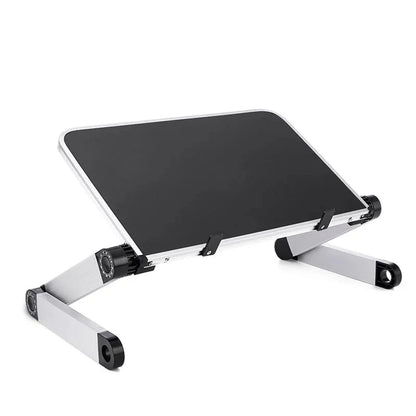 Portable Folding Holder Aluminum Alloy Laptop Stand Desk Bed Table Stand Notebook Computer Anti-Skid Bracket for 11-17 Inch - AMULET RING STORE