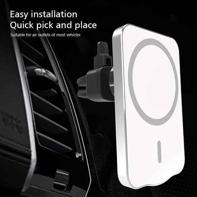 15W Magnetic Wireless Car Charger Mount Adsorbable Phone For iPhone 15 14 13 Pro Max adsorption Fast Wireless Charging Holder