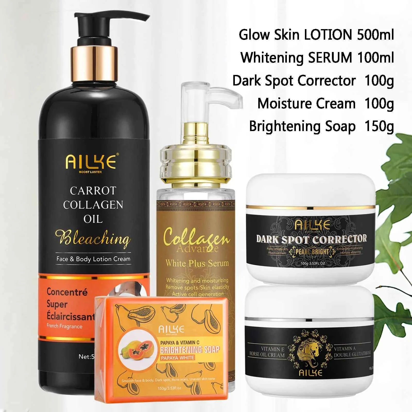 AILKE Bleaching Whitening Anti Wrinkle Lotion Cream, For Face, Body, With Nicotinamide Glutathione, Huge Bottle 500ml/16.9 OZ