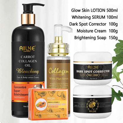 AILKE Bleaching Whitening Anti Wrinkle Lotion Cream, For Face, Body, With Nicotinamide Glutathione, Huge Bottle 500ml/16.9 OZ